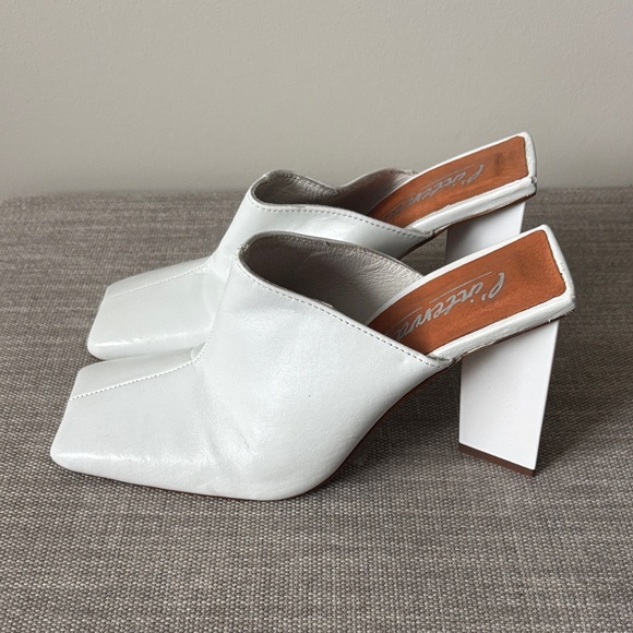 L’intervalle White Women's Block Heel Mules size 36 EU - Picture 4 of 10